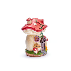 Solar Powered Toadstool Fairy House