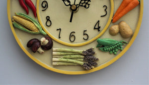 Wall Clock Vegetables  Quartz 23cm