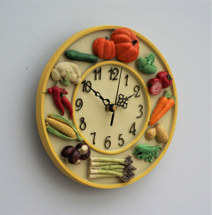 Wall Clock Vegetables  Quartz 23cm