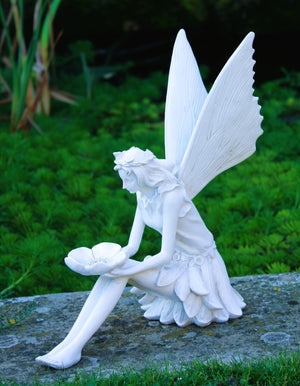 Large Fairy Garden Sculpture White