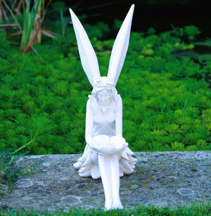 Large Fairy Garden Sculpture White