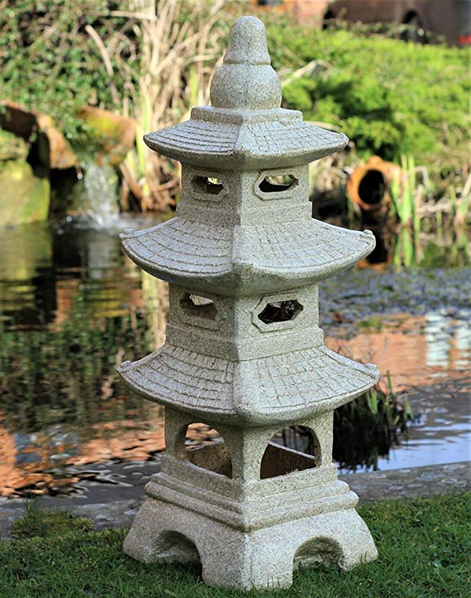 Chinese Beige Pagoda Lantern