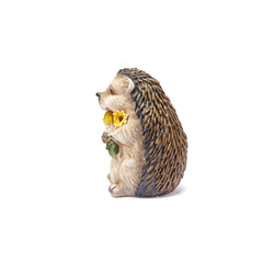 Hedgehog & Flowers Garden Ornament