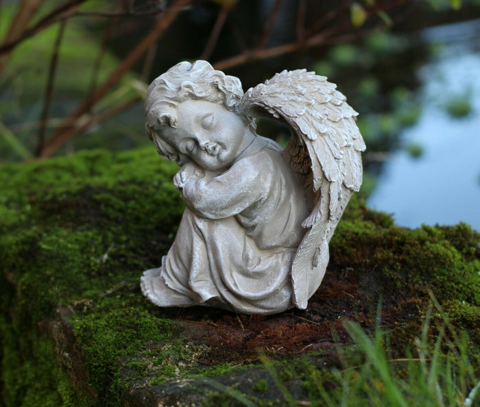 Small Magical Fairy Angel Cherub Garden Ornament