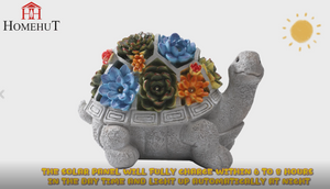 Solar Powered Decorative Tortoise