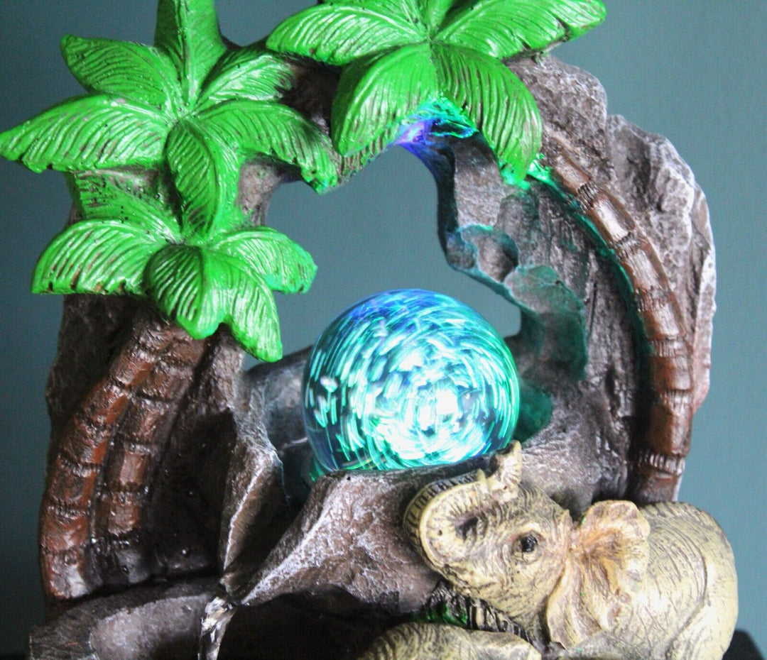 Elanze Designs Elephant Family Water Globe - Plays Beautiful Dreamer, Resin, 6 Inches Tall
