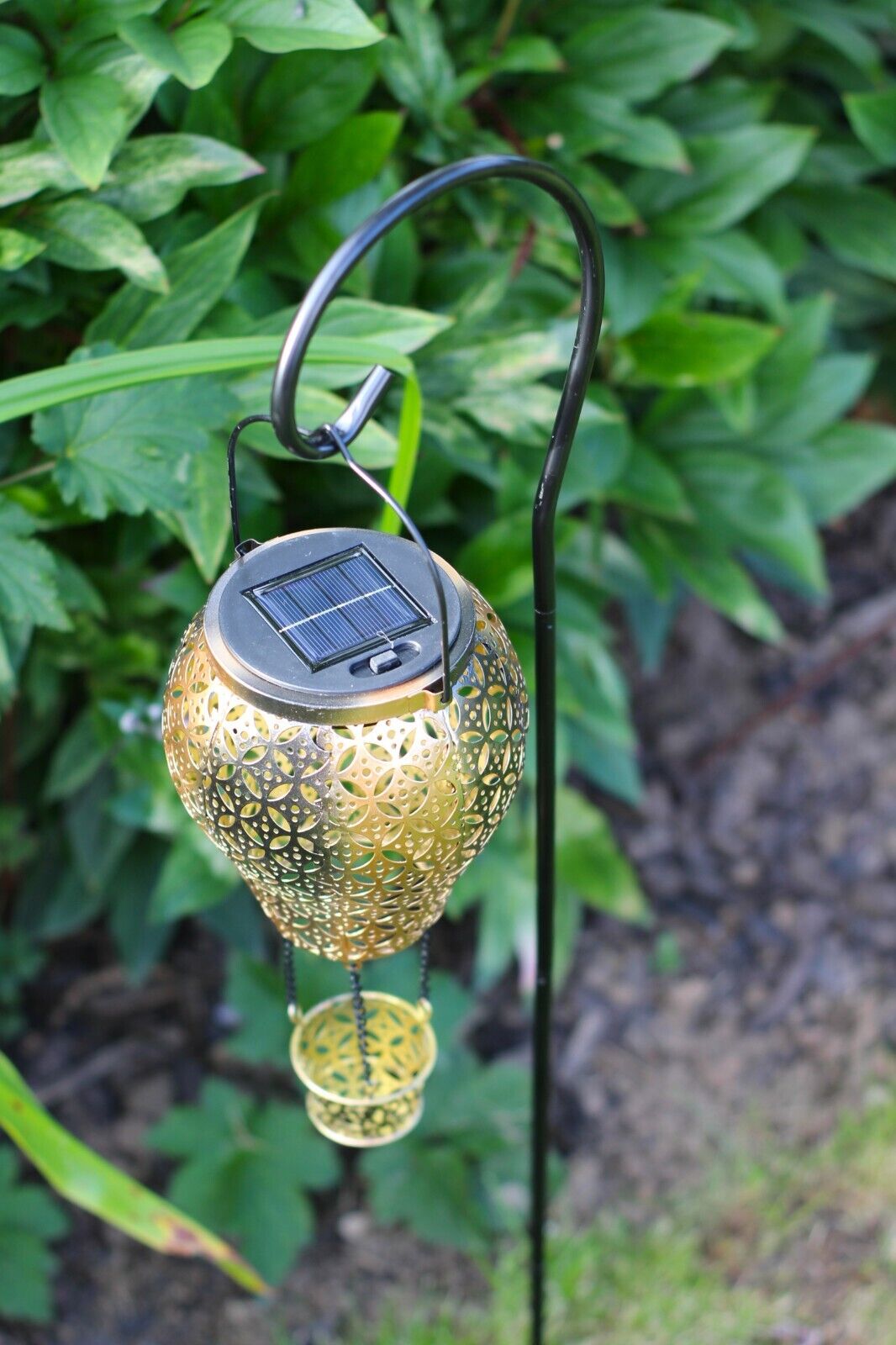 Garden Ornament Solar Power Lantern LED Silhouette Lamp Garden Patio 72cm