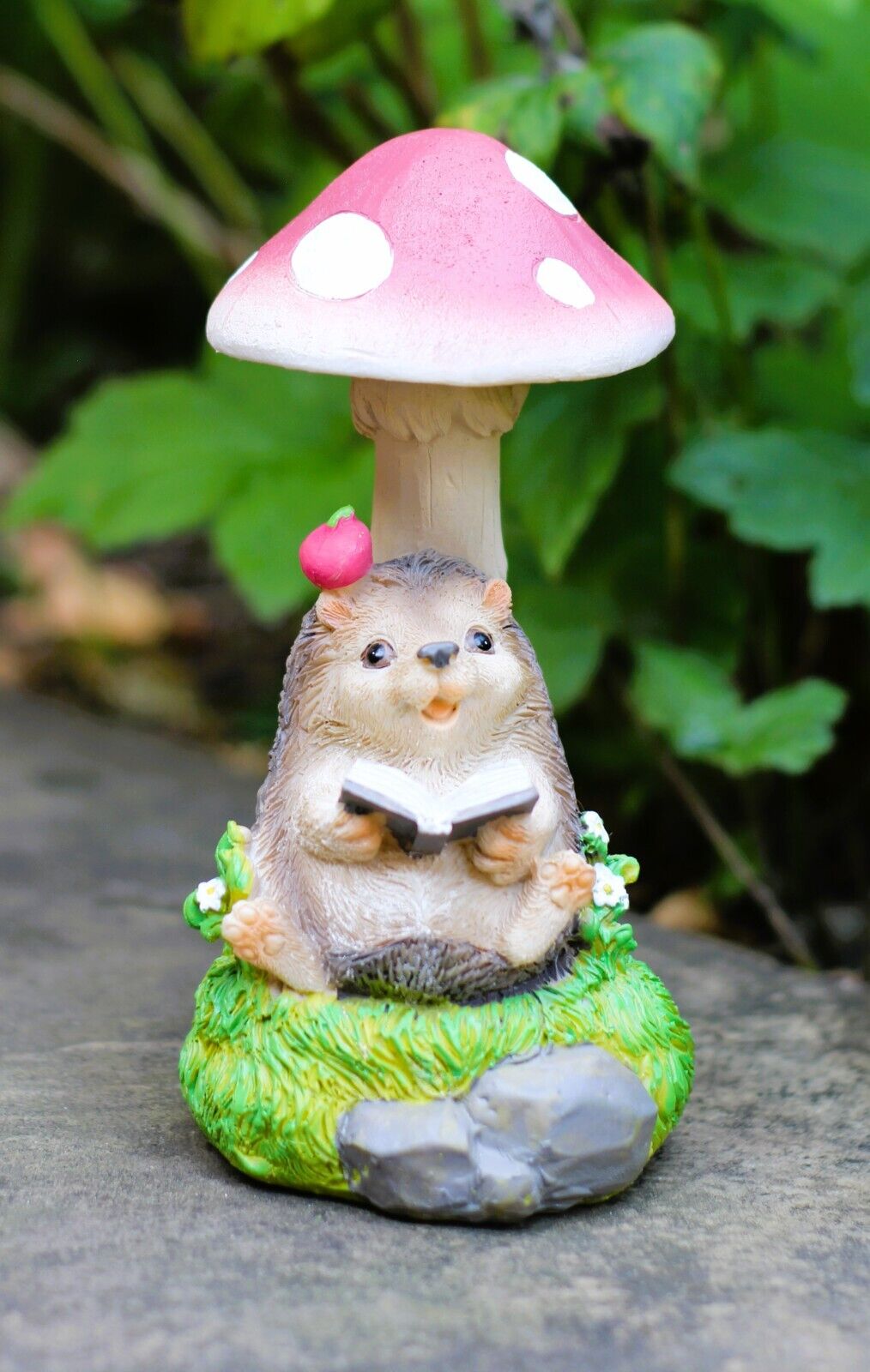 Solar Hedgehog Garden Ornament 19CM