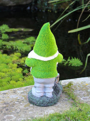 Solar Santa Garden Grass Gnome Ornament 30cm