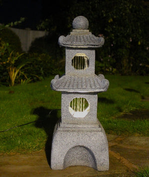 Pagoda water Feature Japanese Lantern Ceramic