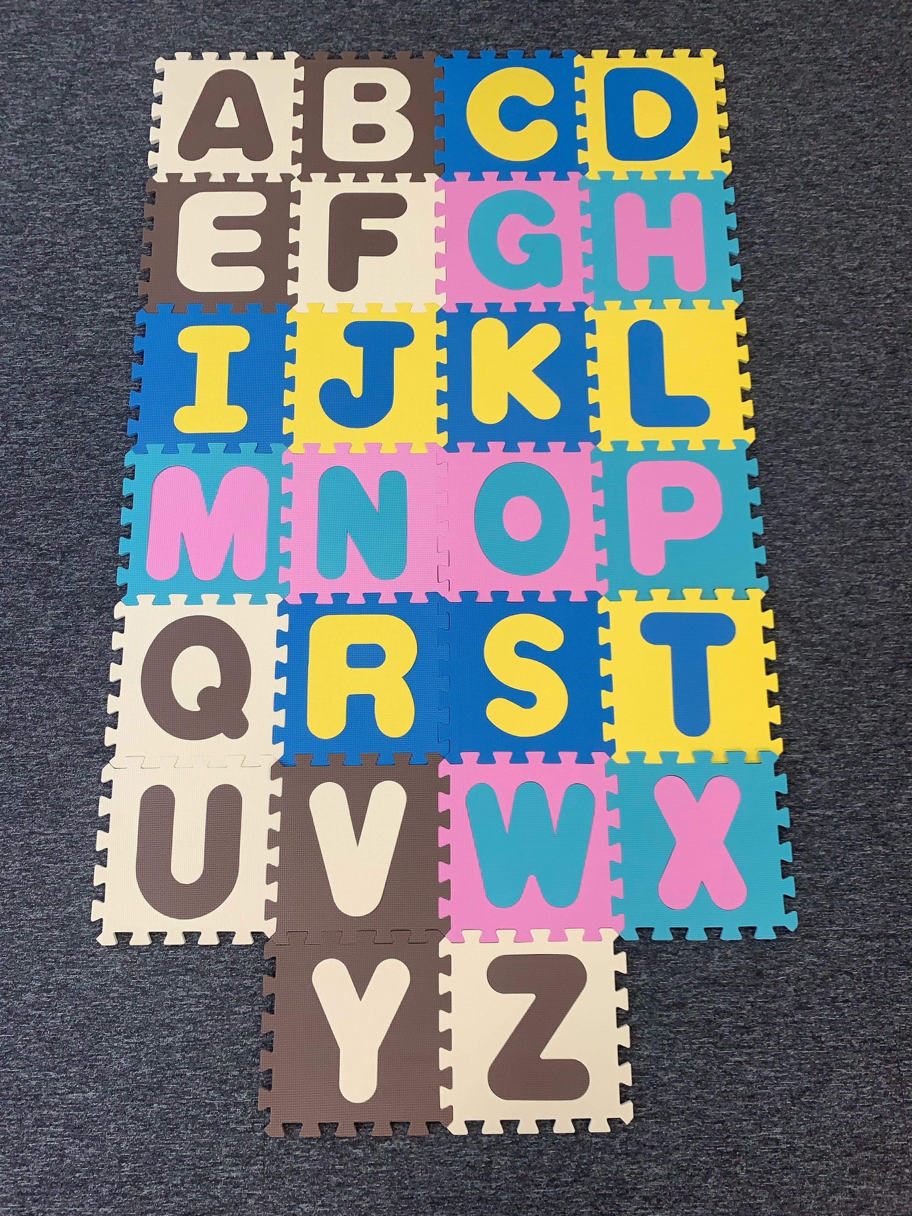 26 Piece Alphabet Childrens Play Mats - Jigsaw Style