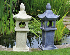 Garden Ornament Solar Lantern Pagoda Chinese Japanese Lantern Decor Large