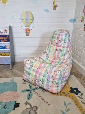 Kids Bean Bag Chair Printed Gaming Indoor & Outdoor