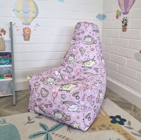 Kids Bean Bag Chair Printed Gaming Indoor & Outdoor