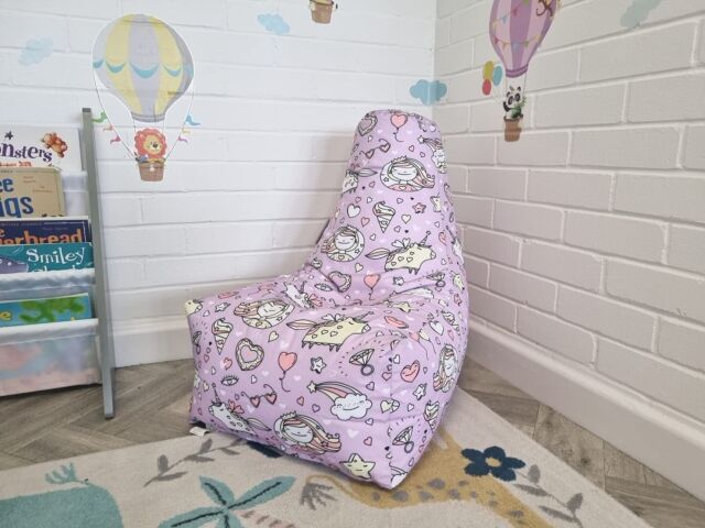 Kids Bean Bag Chair Printed Gaming Indoor & Outdoor