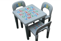 Grey ABC Table & Chair Set